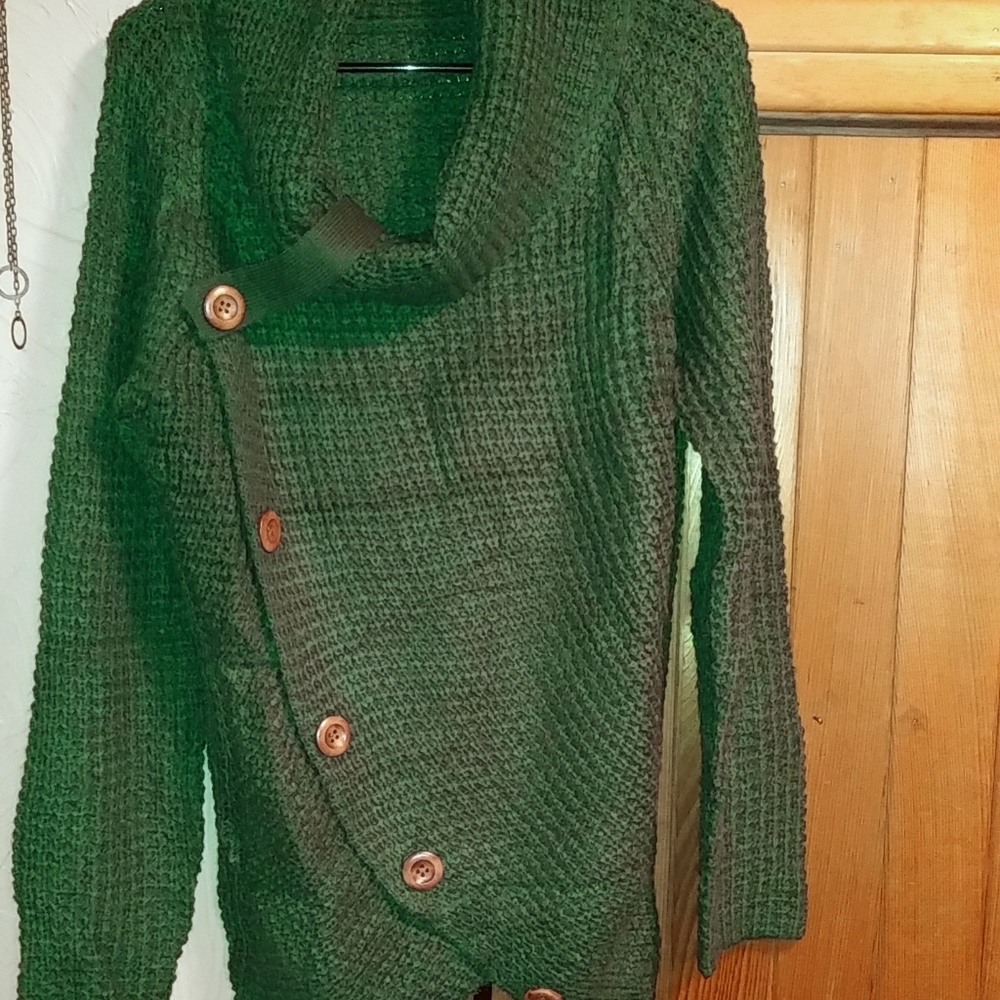 Cowneck sweater/cardigan